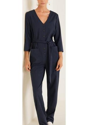 Брючний комбінезон суцільний з штанами,  на поясі