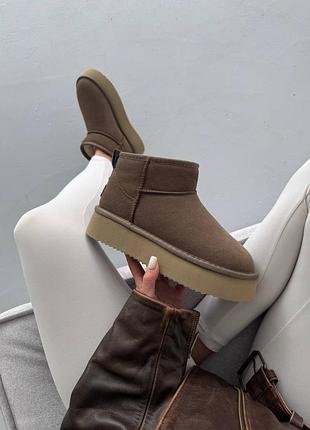 Черевики ugg ultra mini platform cappuccino