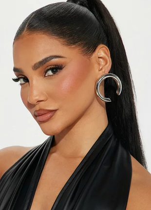 Сережки масивні ефектні тренд максі