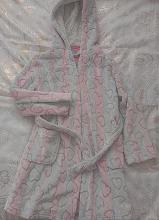 Халатик теплий 7-8р 122-128р nutmeg