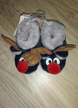 Новогодние тапульки олени