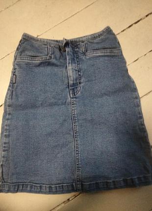 Юбка джинсовая р 128