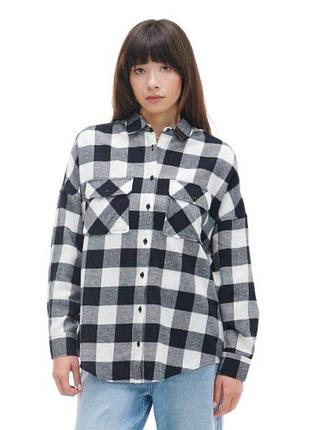 Сорочка рубашка жіноча в клітинку