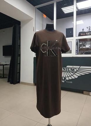 Женское платье-футболка calvin klein jeans