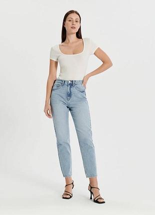 Джинси мом жіночі блакитні 40