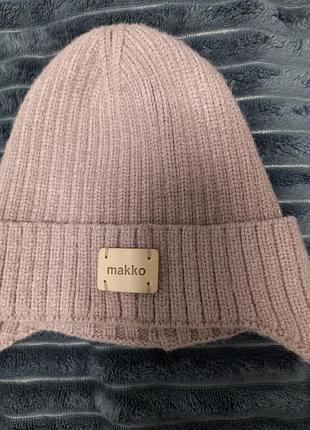 Теплая шапка детская