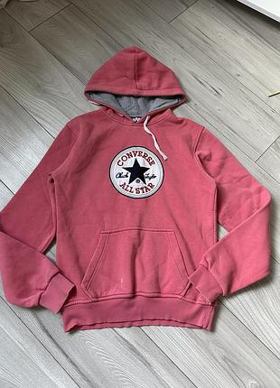 Худі рожеве з капюшоном толстовка утеплене