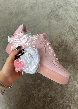 Кроссовки женские розовые с кожи осенние весенние летние