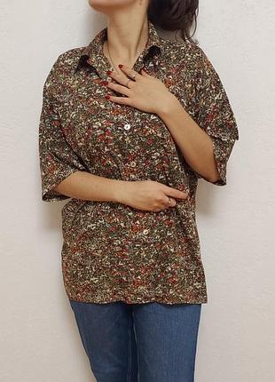 Винтажная вискозная блуза virmani