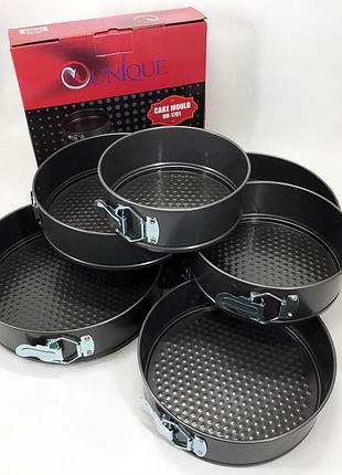 Форми для випікання рознімні unique un-1701 набір форм 6шт для випікання кондитерські