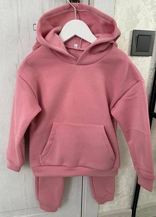 Теплий дитячий спортивний костюм на флісі для хлопчиків та дівчаток 🎀 топ ціна та якість