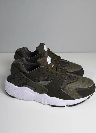 Кросівки nike air huarache running gs women's 654275-301 dark khaki 38 р оригінал
