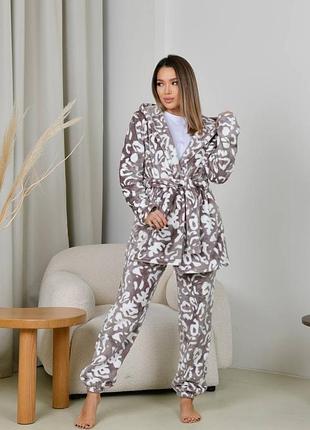 Жіноча махрова піжама від 42 до 52 розміру