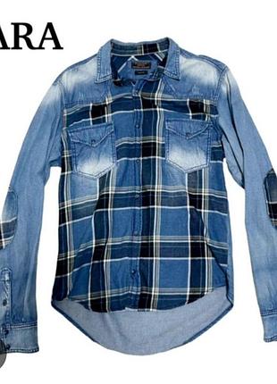 Рубашка мужская размер м бренда zara