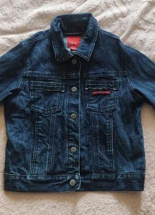 Стильная джинсовая куртка esprit на девочку 6-7 лет (116/122 рост)