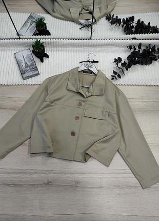 Люксовий вкорочений бавовняний тренч sonja marohn p s