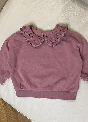 Світшот , кофта оверсайз на дівчинку 12-18 міс ріст 80-86 від джордж стан гарний