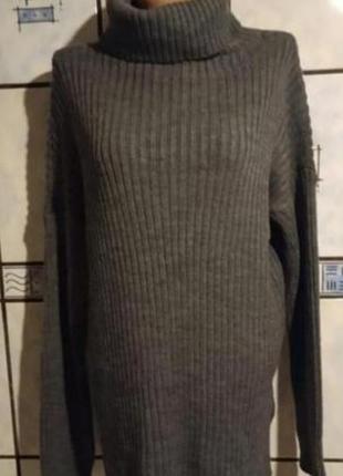 Свитер под горло, большой размер
