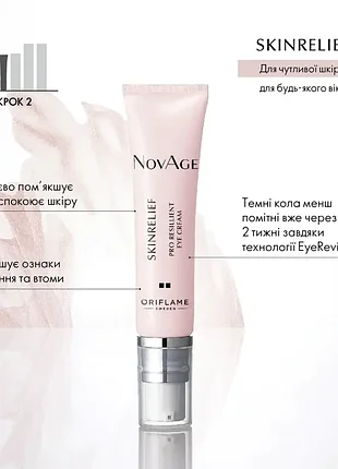 Крем-комфорт для шкіри навколо очей novage skinrelief pro resilient
