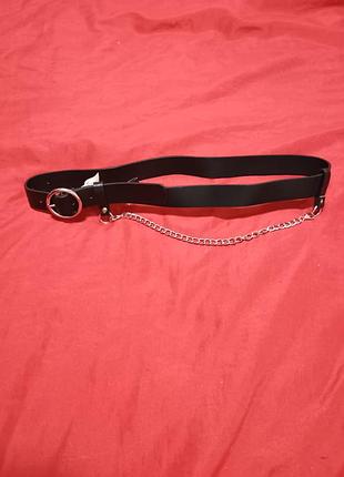 Пояс primark жіночий чорний з цепочкою,розмір xs