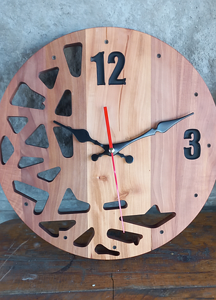 Годинник з натурального дерева "уламки2"