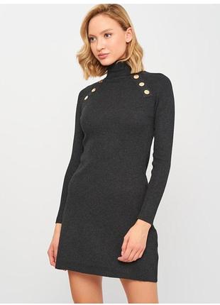 Тепла сукня графіт 42-44 р