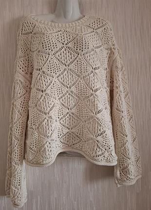Джемпер новый ажурный бохо