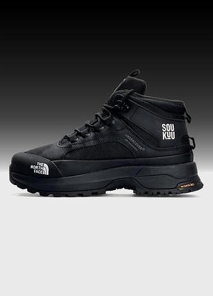 Мужские кроссовки the north face x soukuuglyffe fur black