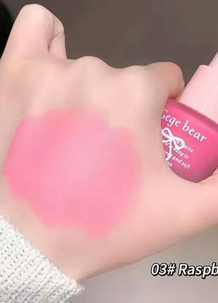 Жидкие розовые румяна