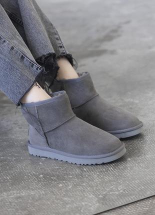 Розпродаж/уцінка уггі натуральні ugg mini grey