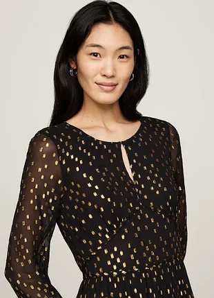Сукня міді з люрексом tommy hilfiger, 42 8
