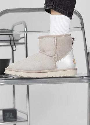 Уггі жіночі на овчині ugg classic mini