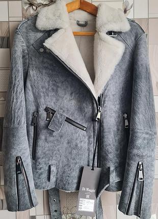 Дублянка натуральна шкіра овчина р 44