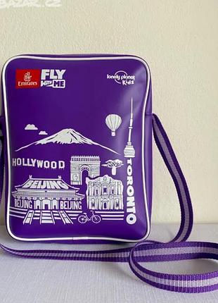 Сумка fly emirates, hollywood на змейке и длинной брительке