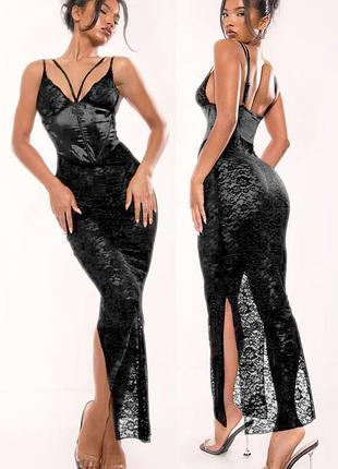 Розпродаж сукня prettylittlething мідаксі ажурна мереживна корсетна