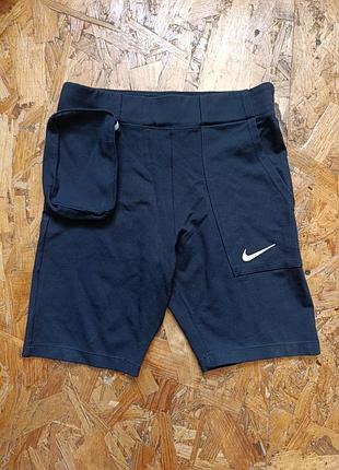 Оригинальные коттоновые нейлоновые шорты nike tech pack 8" bike shorts black cu5785-010