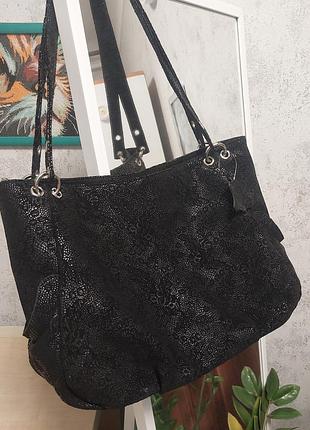 Сумка фабрика diamond (україна) з італійської шкіри, італійська фурнітура, якісний підклад  40×25×13. нова, містка. дві ручки.