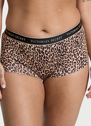 Хлопковые трусики шортики, бойшортс со средней посадкой виктория сикрет, victoria’s secret