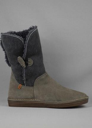 Ботинки женские el naturalista n5055 зимние ботильоны замшевые обувь мех овчина цигейка оригинал 39-40 р keen clarks think! pikolinos camper ecco