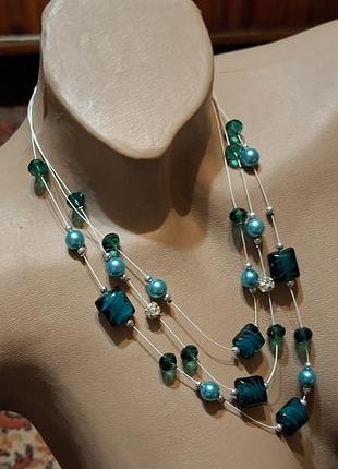 Винтажнi шикарнi ! буси мурано! италiя!