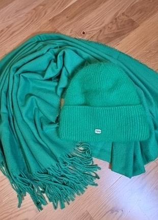 Шарф палантин primark и шапка с утеплением с a-shop