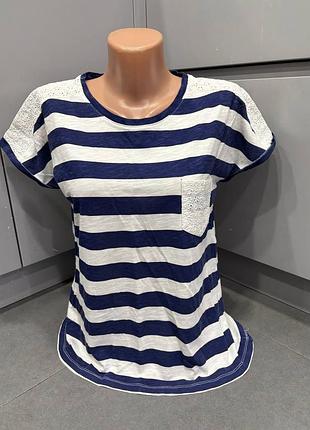 Блуза футболка полосатая 12, 46р