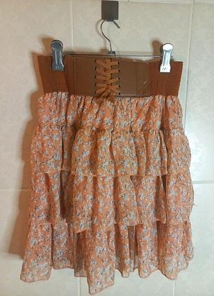 Спідниця в квітковий принт
