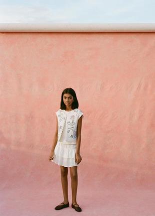 Льняная юбка-шорты