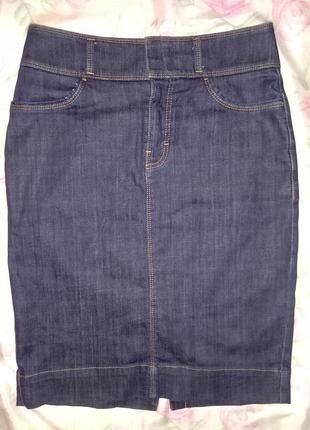 Джинсовая юбка классическая прямая карандаш элегантная hugo boss