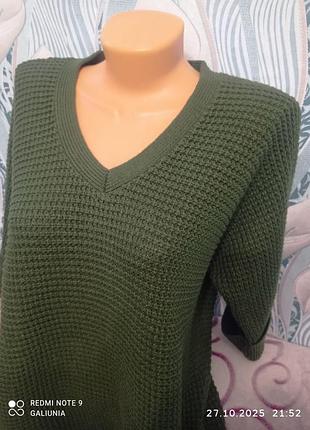 Стильный женский джемпер с четвертным рукавом