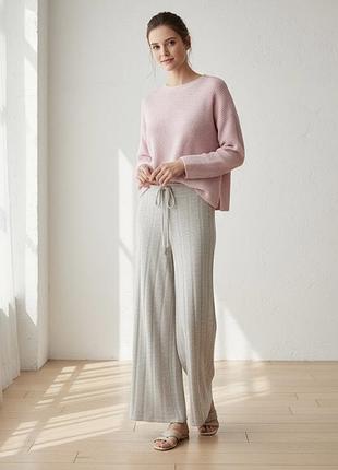 Штаны,брюки вязанные в рубчик,трикотажные