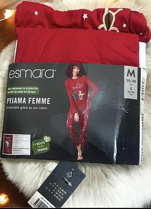 Піжама з новорічним принтом