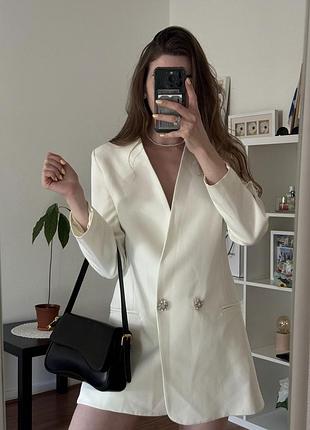 Біла сукня піджак плаття жакет