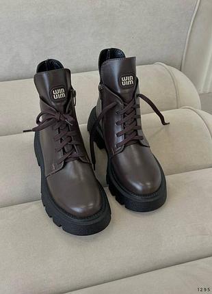 Ботинки женские зимние кожаные